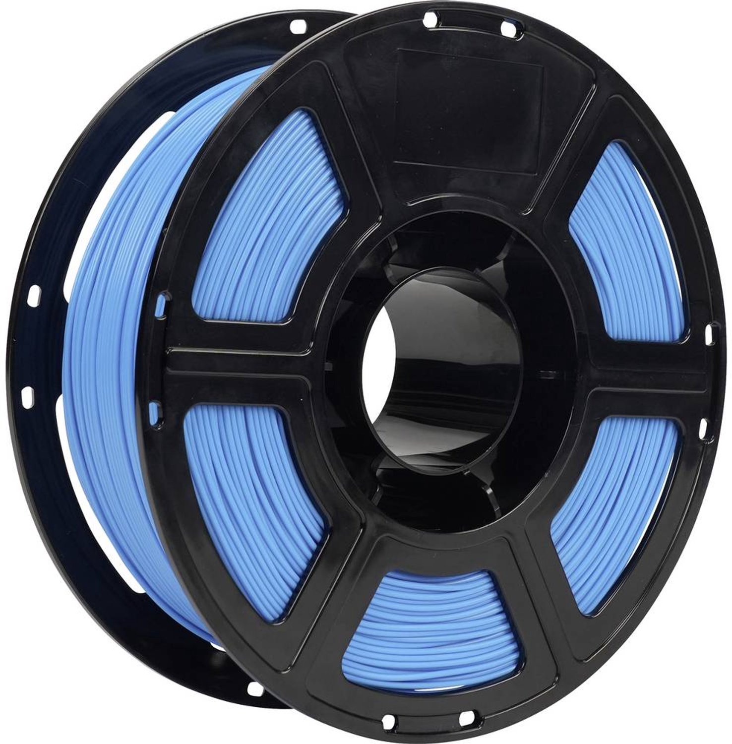 Renkforce RF-7552010 Filament PLA Pro Flexibel, Hittebestendig, Slagvast, Hoge treksterkte 1.75 mm 1 kg Lichtblauw 1 st Kleurloos