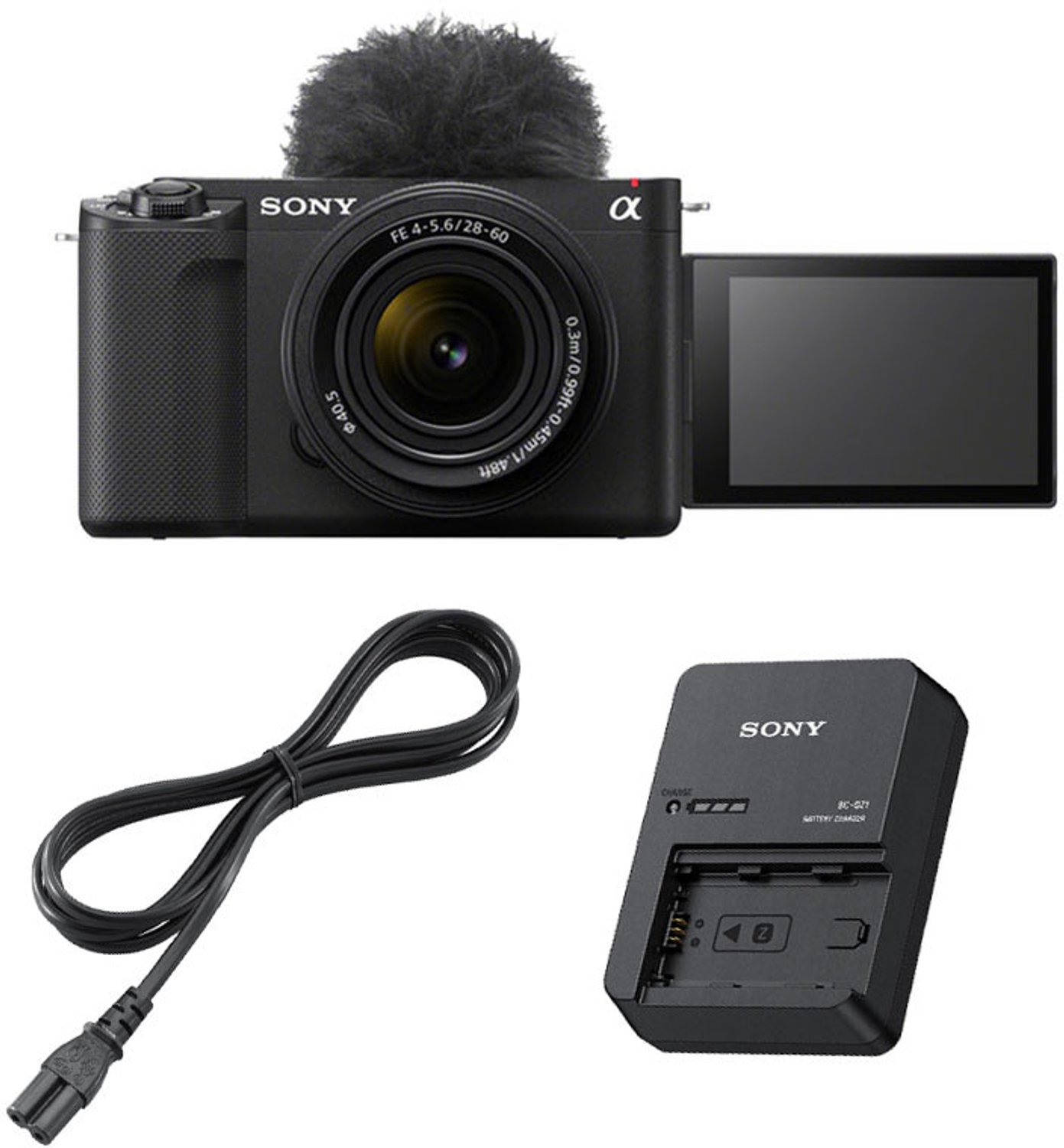 SONY ZV-E1 + FE 28-60 f/4-5.6 + BC-QZ1 Ladegerät