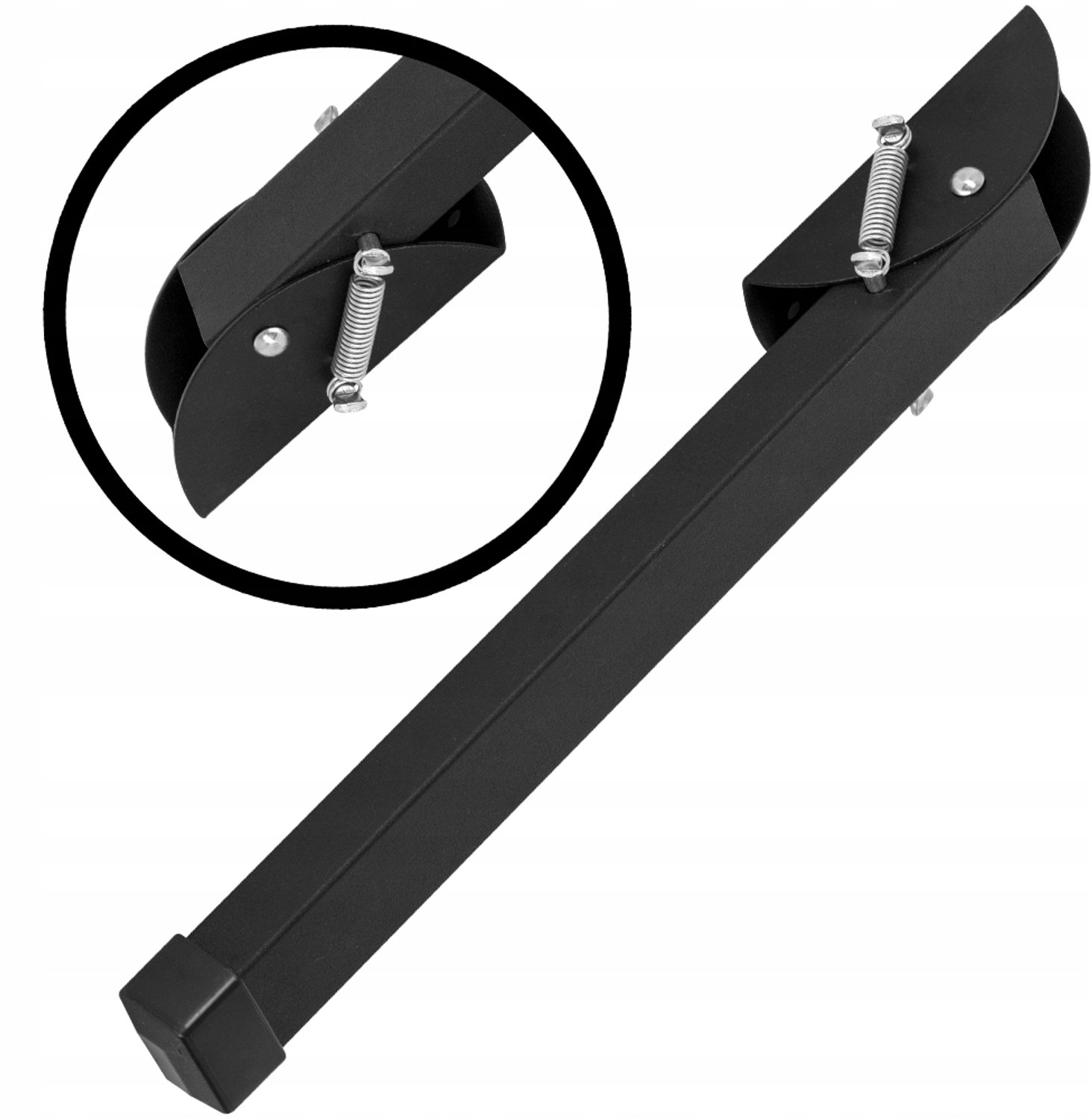 Zwarte Deurstopper 300mm Zwart - Voorkomt Zelfsluitende Deuren