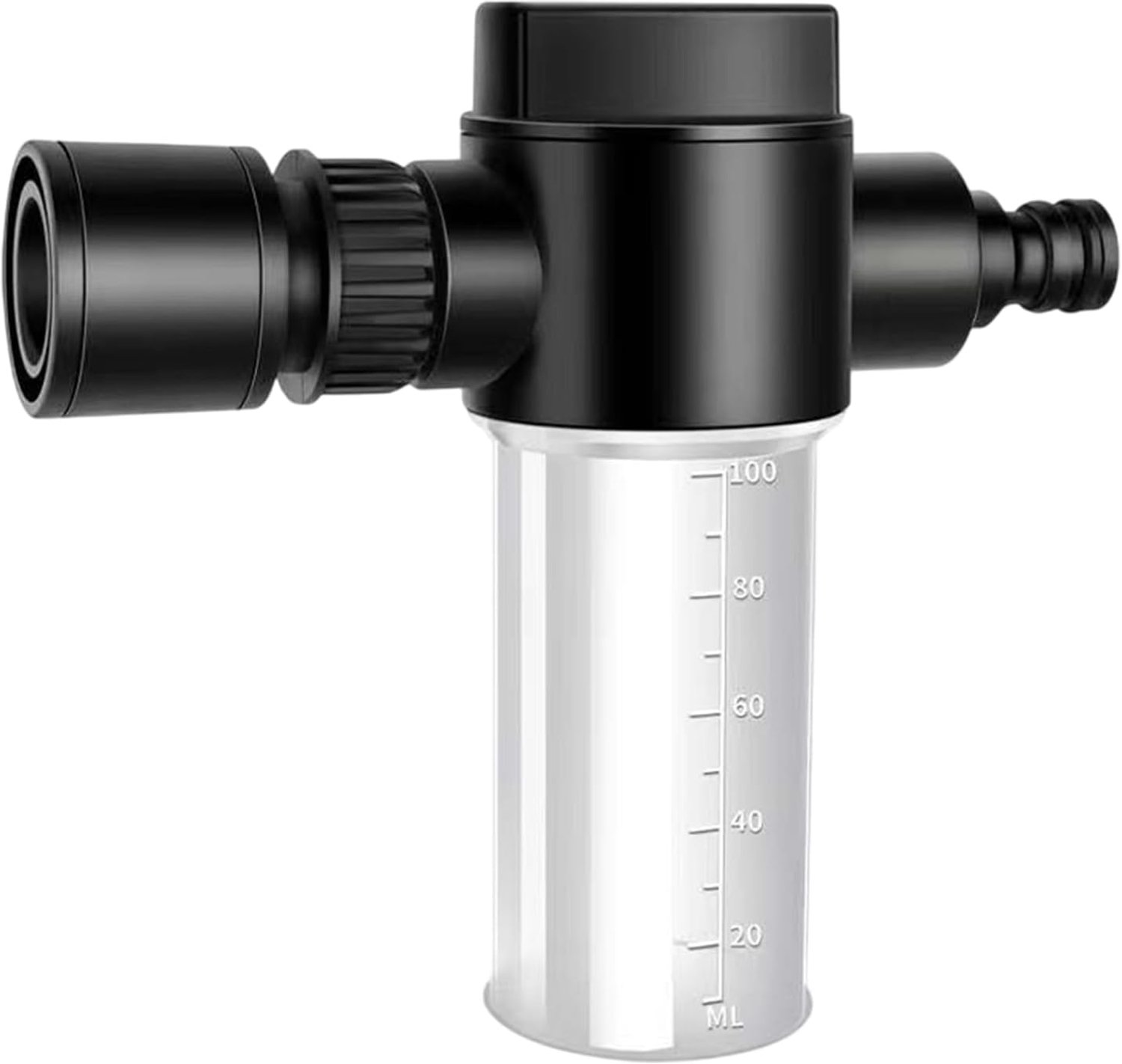 Schuimsproeier, watersproeier gemarkeerd in 10 cm, 100 ml, gecontroleerde zeepdispenser, apparaat voor tuinsprinkler gemeten, aansluiting voor