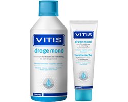 Vitis Droge Mond Voordeelpakket - Mondwater + Tandpasta