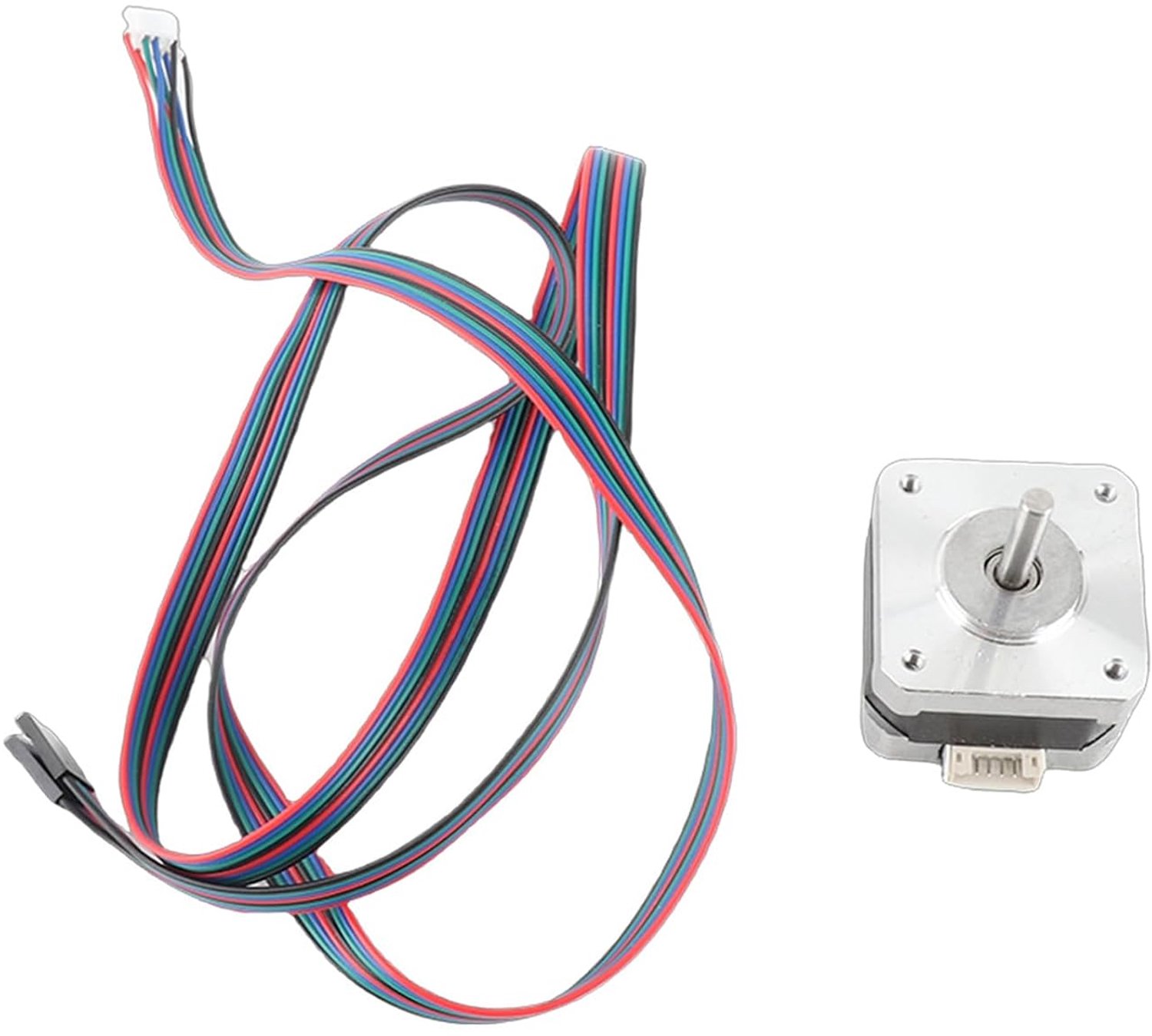 Aqxreight Stappenmotor 4 Draden voor 3D-printeraccessoires, Elektromotor van Gelegeerde Constructie met Ruisonderdrukkingstechnologie, Compact Ontwerp voor Printers, Podiumverlichting, Textiel