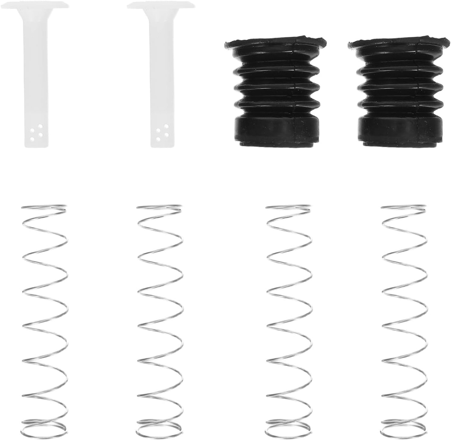 2 Sets Universele Wasmachine Afvoerluchtsluiting met Veer Waterdichte Rubber Stoppen voor Twee-trommel Wasmachine Afvoer Vervangingsset voor Droger Combo
