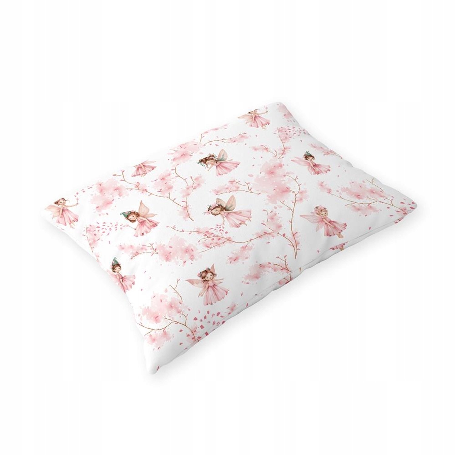 Katoenen Kussensloop 40x60cm OEKO-TEX Gecertificeerd - Roze Bloem