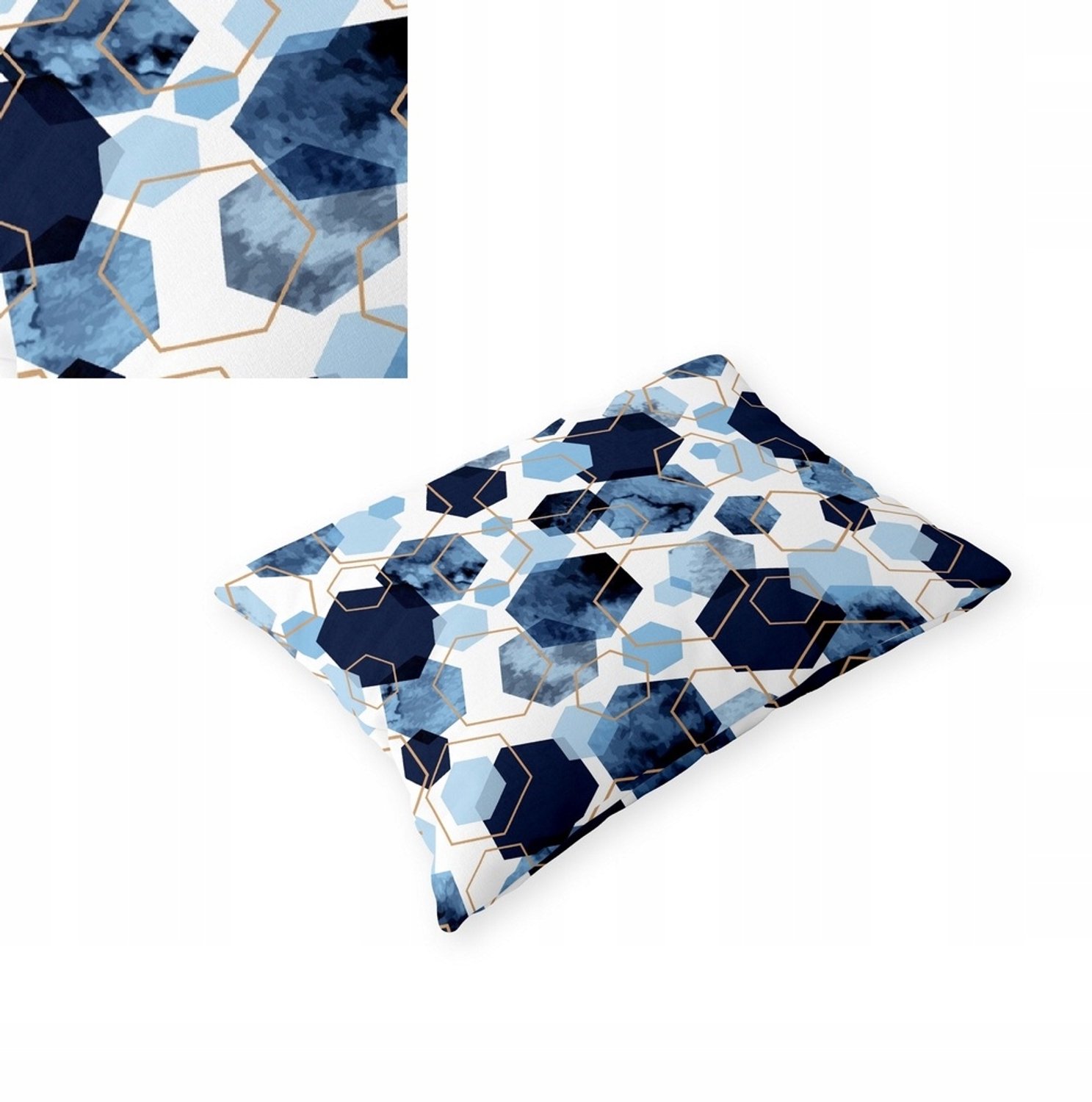 Kussenhoes Kora 70x80cm - Stijl 1611 Blauw