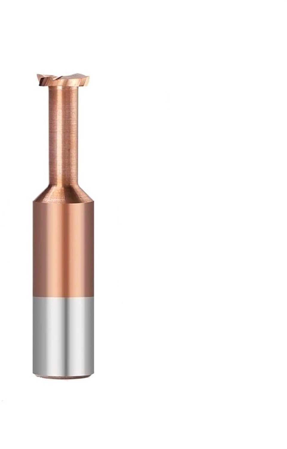 4 groeven, titanium coating, carbide frees, CNC-freesgereedschap voor roestvrij staal, legering, aluminium en koper (6 x 1 x 3 x 9,5 x 50)