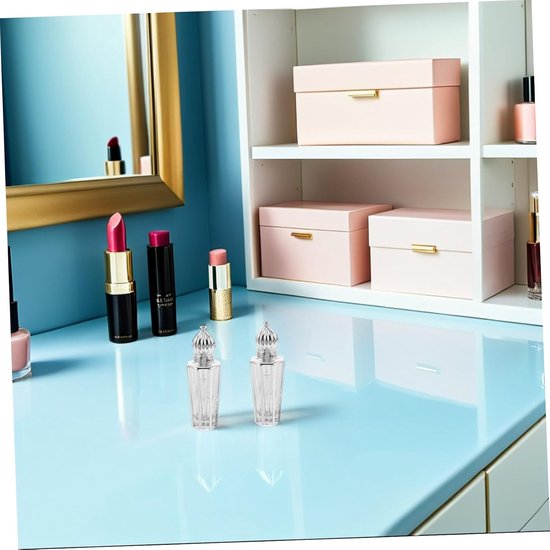 6 Stuks Aromatherapie Rollerflesjes met Zilver Electroplated Dop Refillbare Glasflesjes met Arabisch Gegraveerd Ontwerp voor Essentiële Oliën Parfum Compact Draagbaar — afbeelding 5