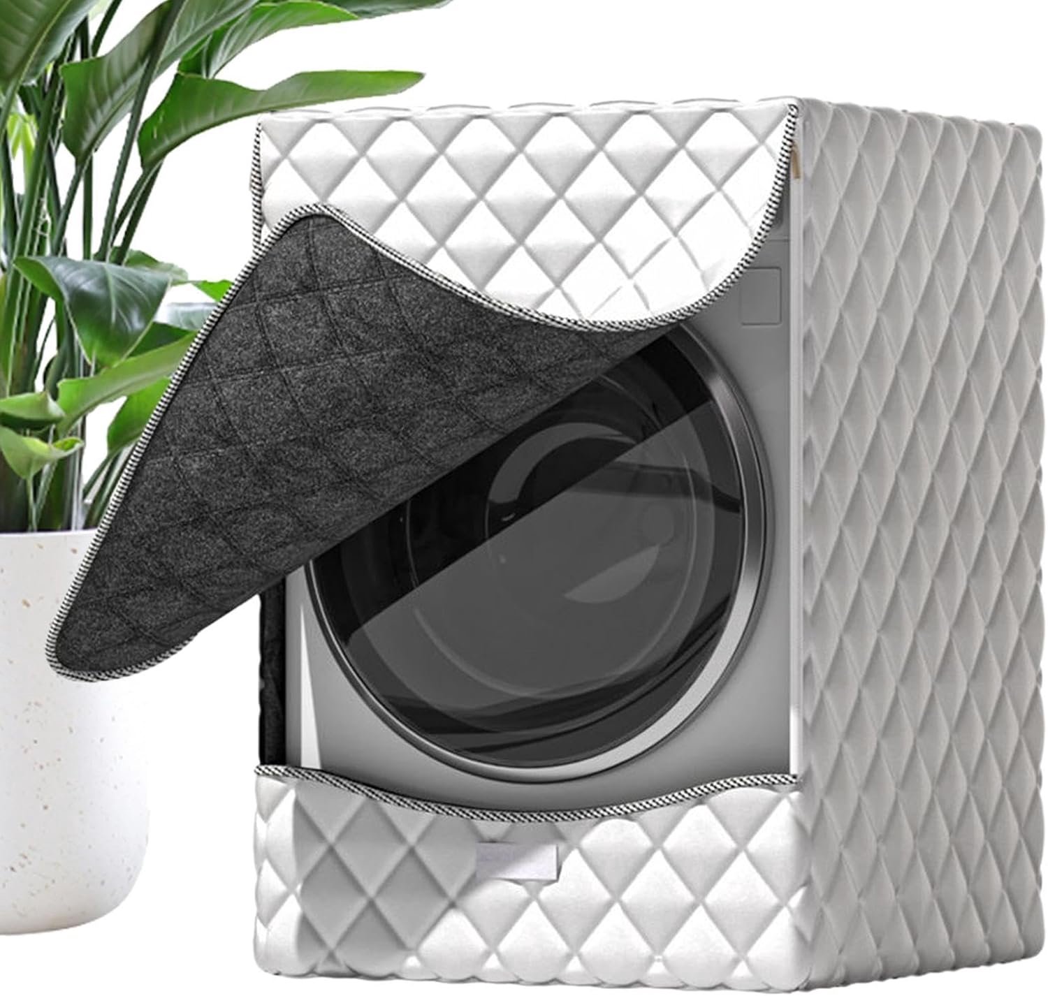 Wasmachinehoes - UV-bestendige geïsoleerde apparaatbeschermer, compatibel met voor- en bovenbelasting, duurzaam waterdicht ontwerp | binnen en buiten voor wasruimte, badkamer, balkon