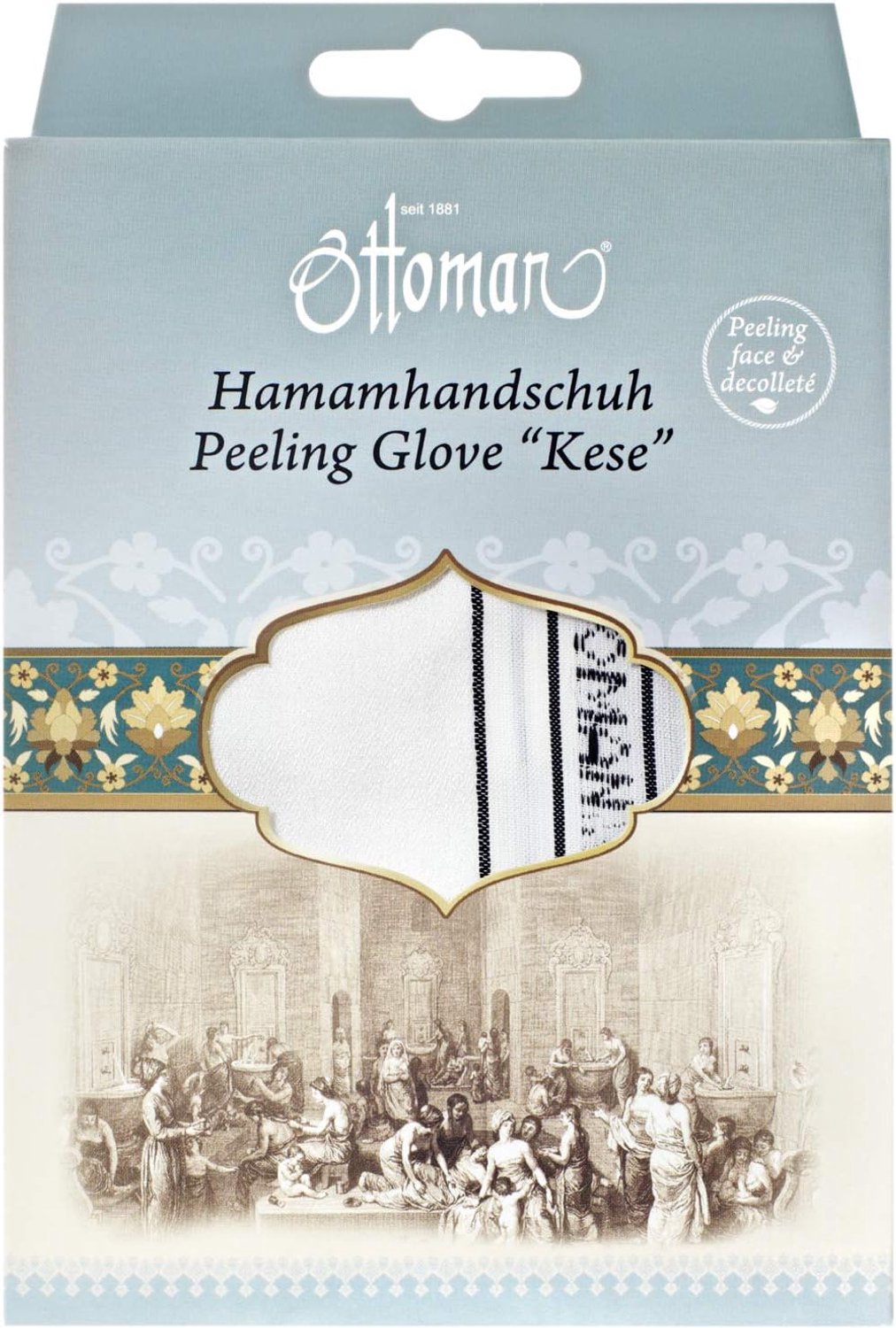 Peelinghandschoen Kese Hammam - Classic - Voor een zijdezachte huid - Verwijdert dode huidcellen - ShopVlot