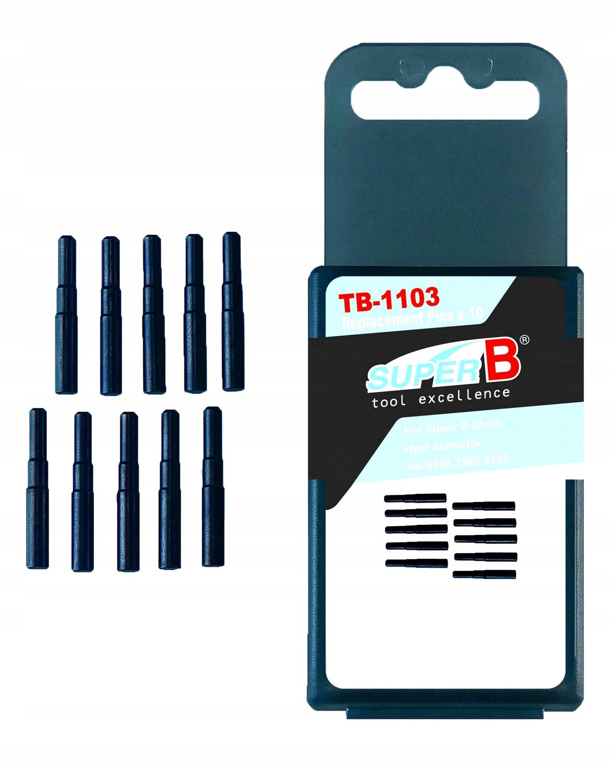Super B Kettingpons Pinnen - 10 Stuks Vervanging