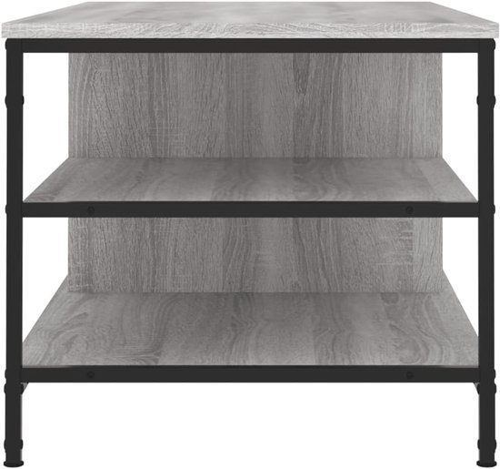Bijzettafel smalle salontafel kleine woonkamertafel klein rek - salontafel grijs Sonoma 100x50x45 cm hout materiaal voor woonkamer slaapkamer tuin keuken — afbeelding 4