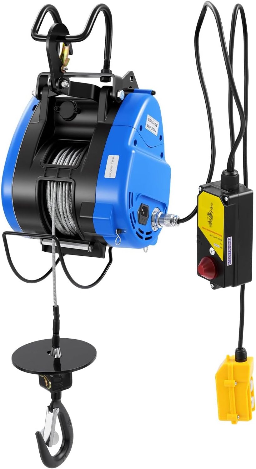 Elektrische kabel 250 kg, 30 m staalkabel, hefhoes