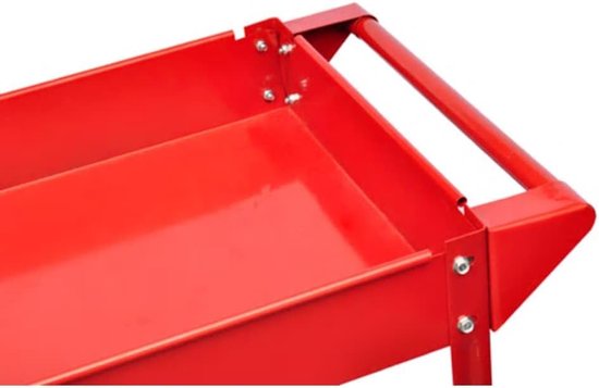 2 STK. Werkplaatswagen, 2 etages, transportwagen, 100 kg — afbeelding 4