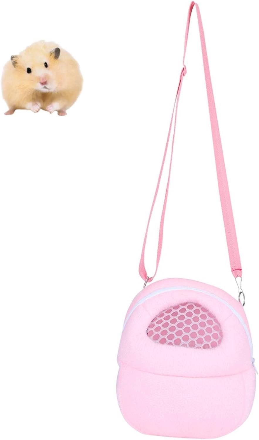Draagbaar, wit netweefsel, Afrikaanse egel, hamster, ademende draagtas voor huisdieren, handtassen, draagbare reisrugzak, roze