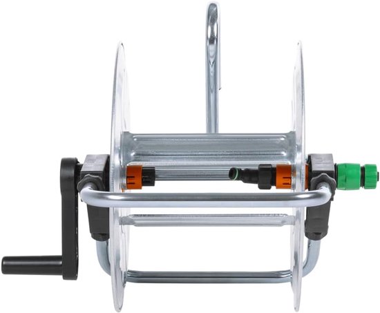 Wandmontage slanghouder tuin metalen trommel — afbeelding 5