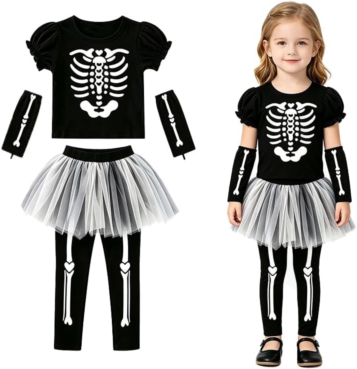 Vleermuiskostuum voor baby's, Halloween-kostuum voor baby's, Halloween-outfit voor baby's, Halloween-kleding voor baby's, skeletkostuum voor baby's, 4-5 jaar