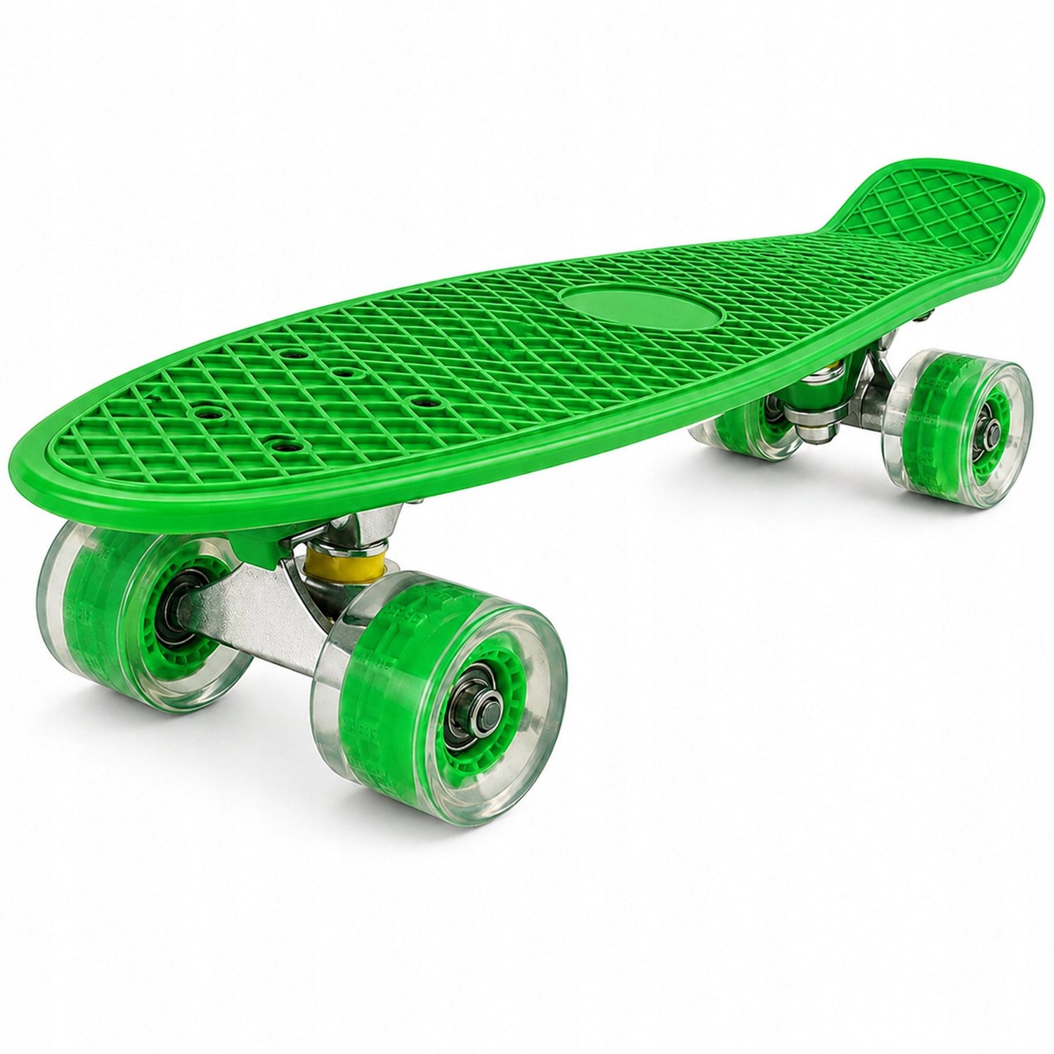 Fishboard Kinder Skateboard met LED Wielen 56cm Groen