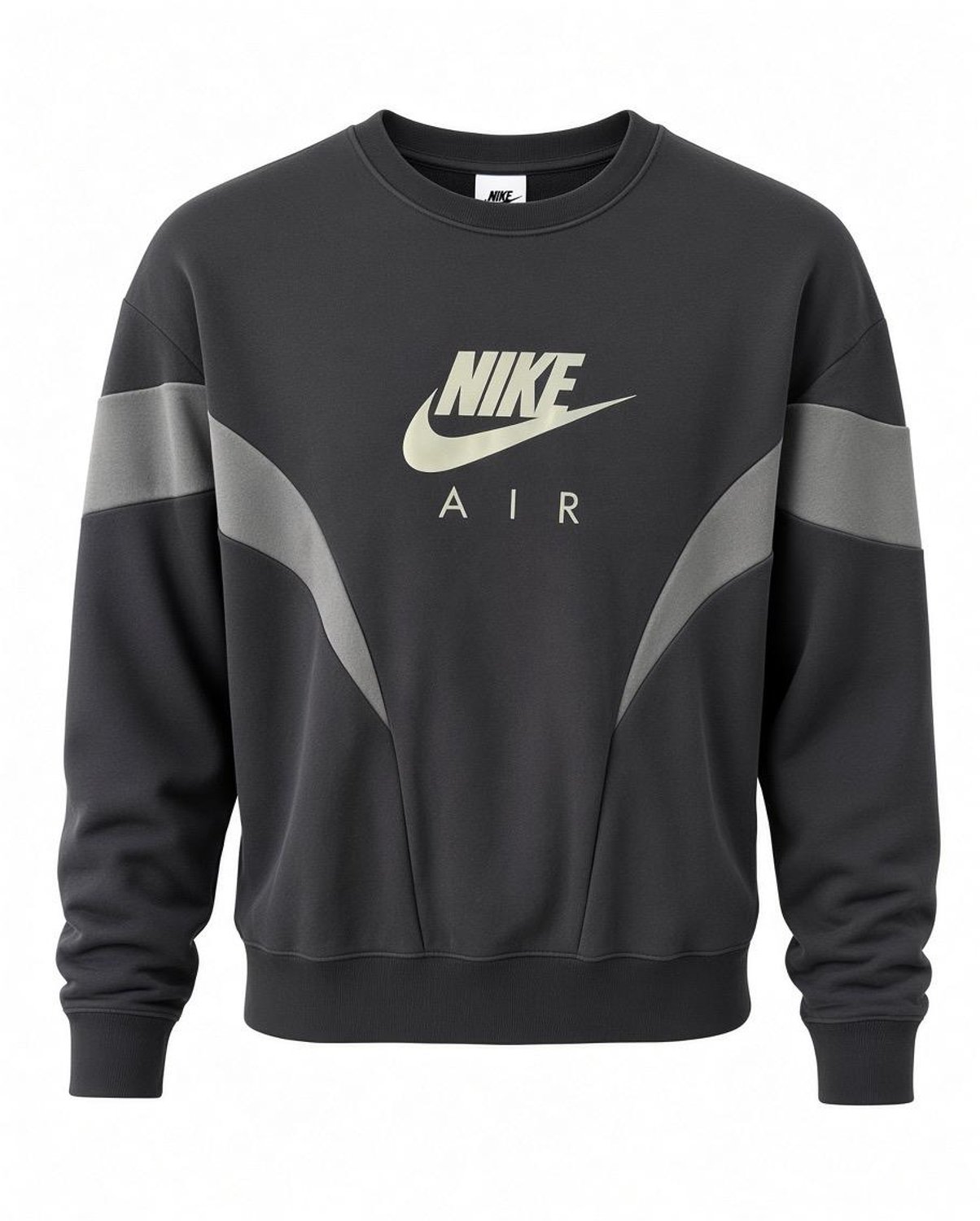 Nike Air Kids Boyfriend Crew Sweatshirt Meisjes – DR8532-010 Zwart