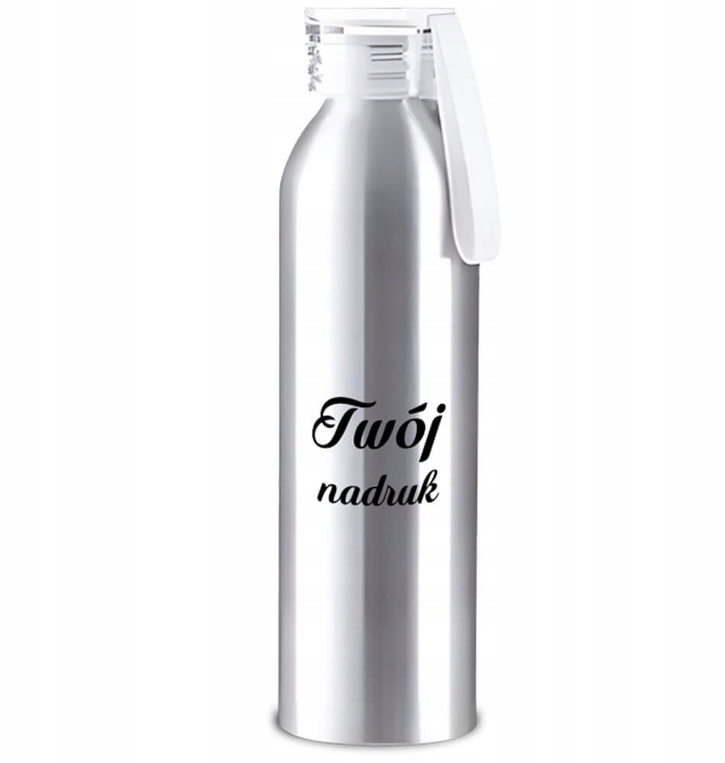 Zilveren Bidon 650ml met Transparante Dop - Ideaal voor Werk, Fiets & Sport