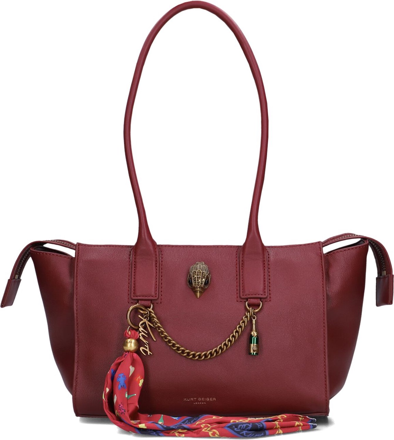 Kurt Geiger London Sloane Sm Shopper Schoudertassen Dames - Bordeaux - Maat ONESIZE