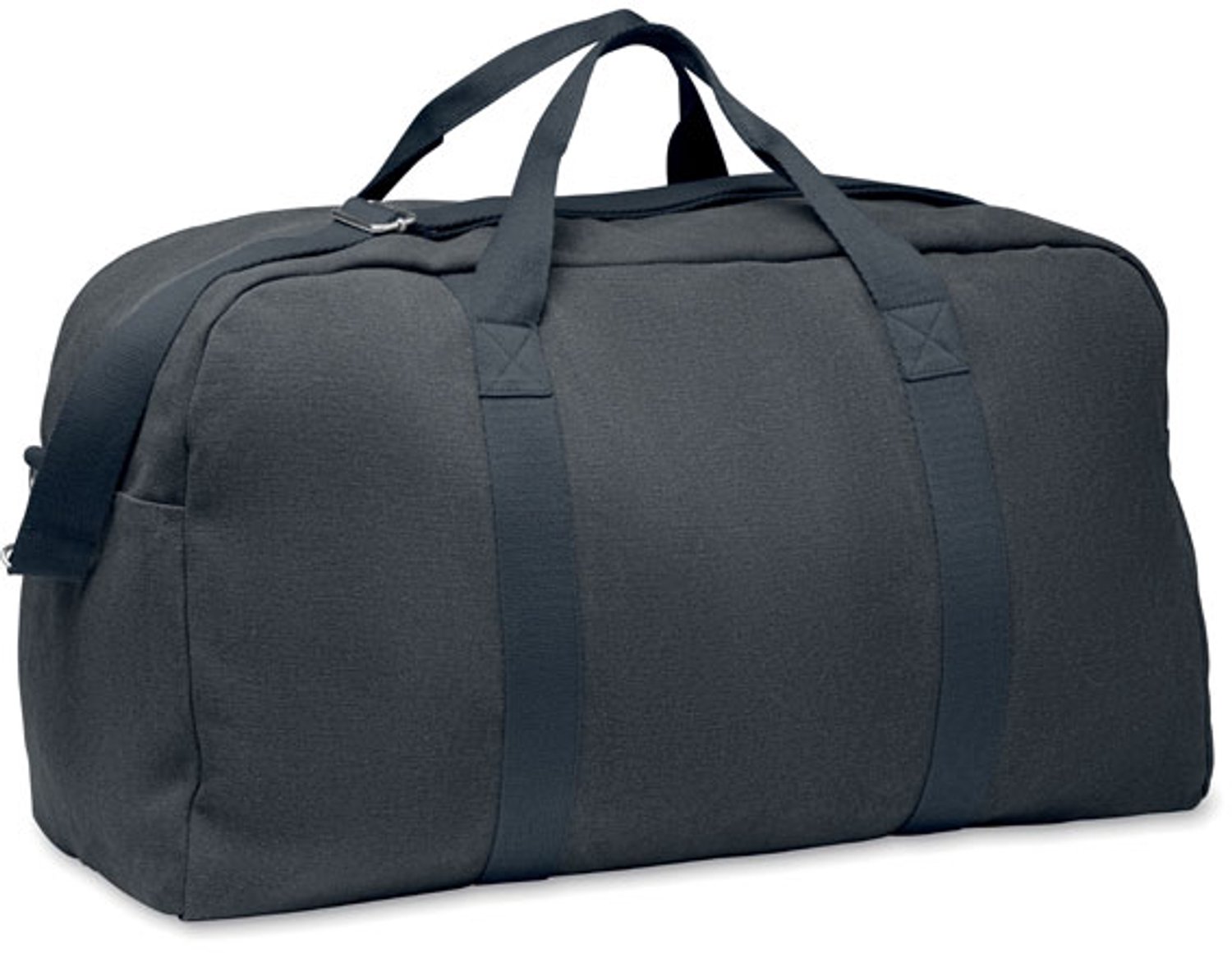 Reis-/ sporttas donker blauw van gerecyclede 450gr/m² stoffen 57X33X27.5 model Duffas