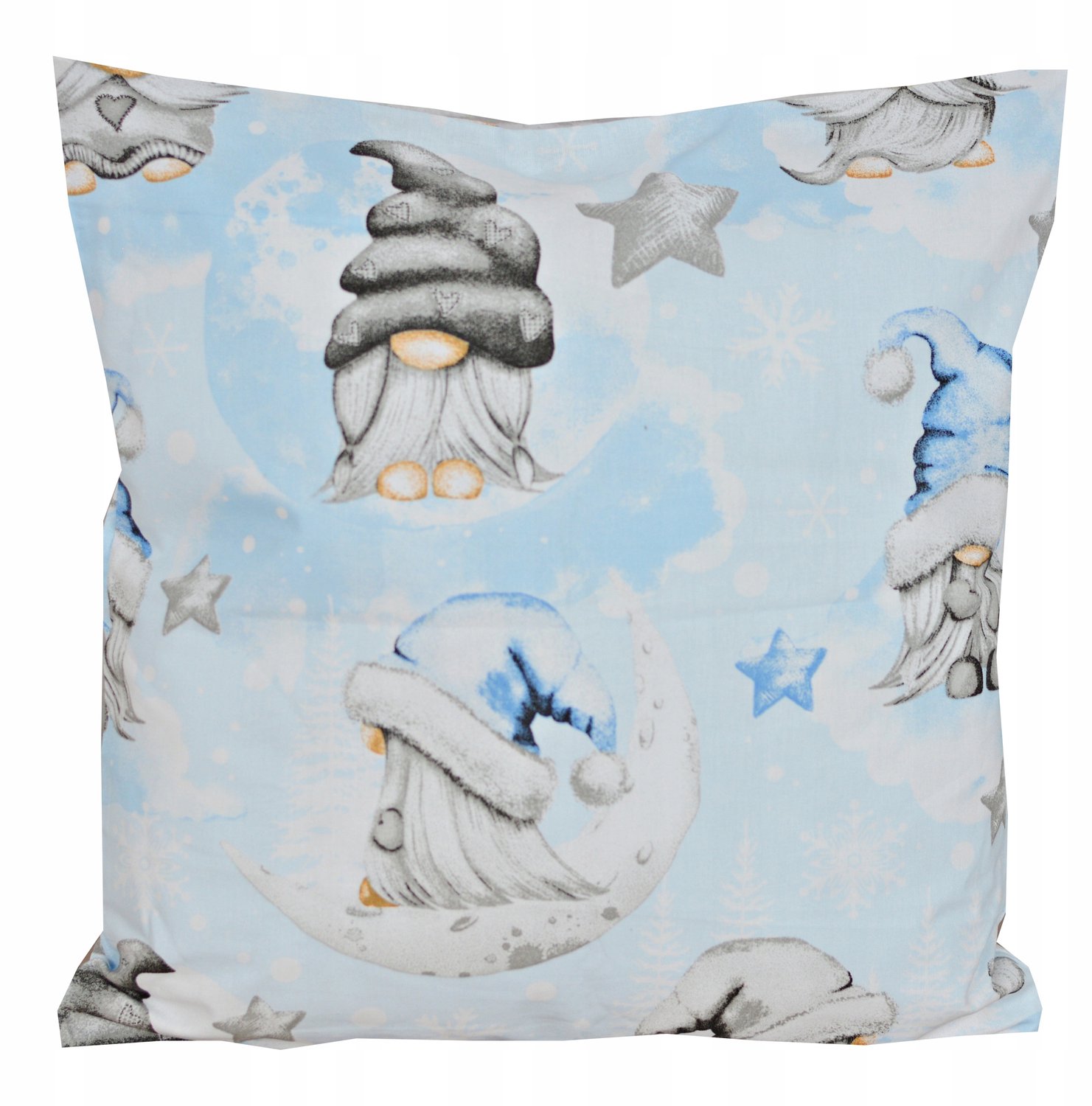 Kerstkussenhoes 40x40cm Katoen met Dwergenprint - Comfortabel & Decoratief