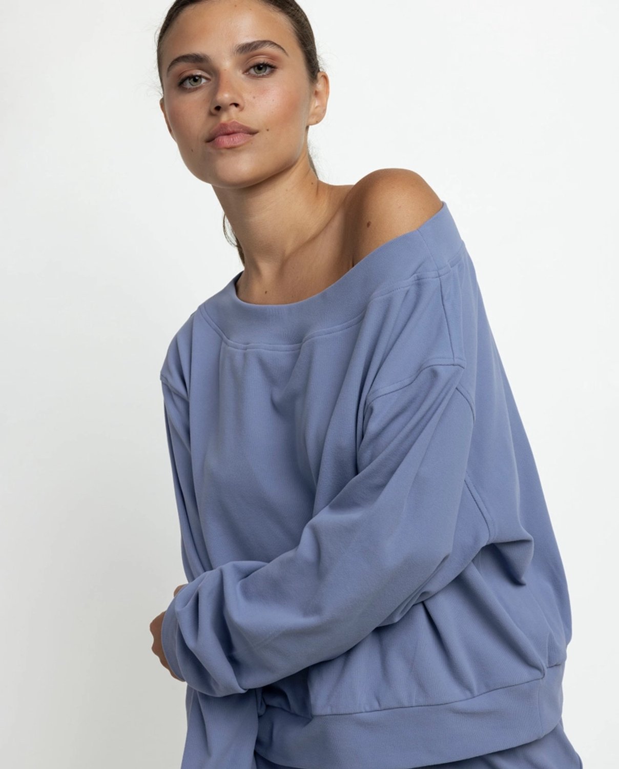 Admas 'Yoga Girl' Dames Pyjama Boothals Lange Mouw - Blauw
