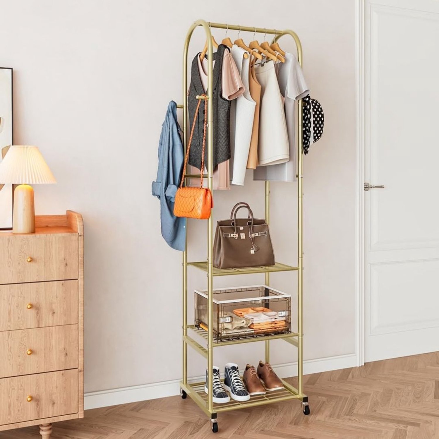 Kledingrek Metaal - Kledinghangers - Dressboy - Goud