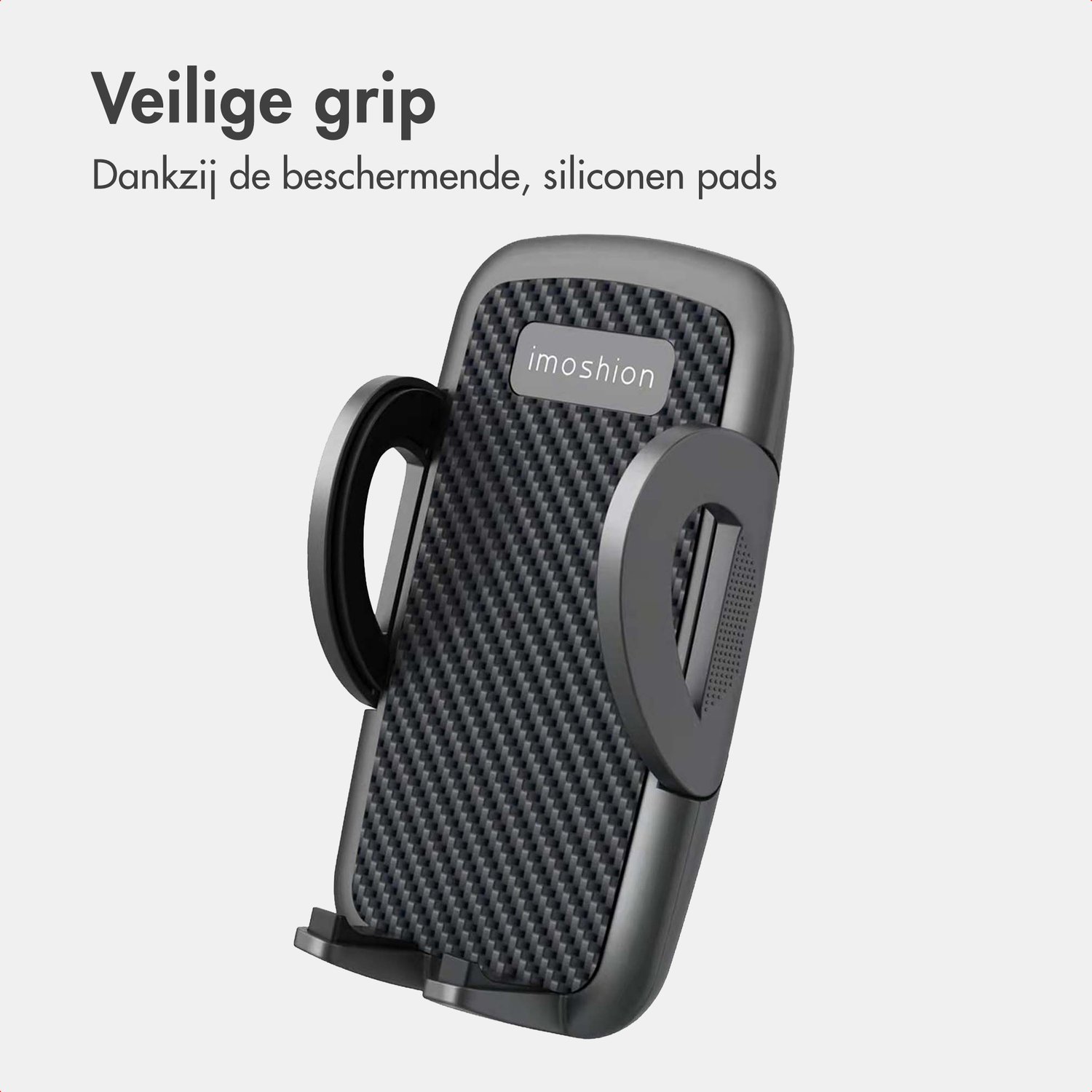 imoshion Telefoonhouder Auto Ventilatie rooster - Verstelbaar en 360° Draaibaar - GSM Houder - Universeel - Carbon Auto Accessories – foto 3