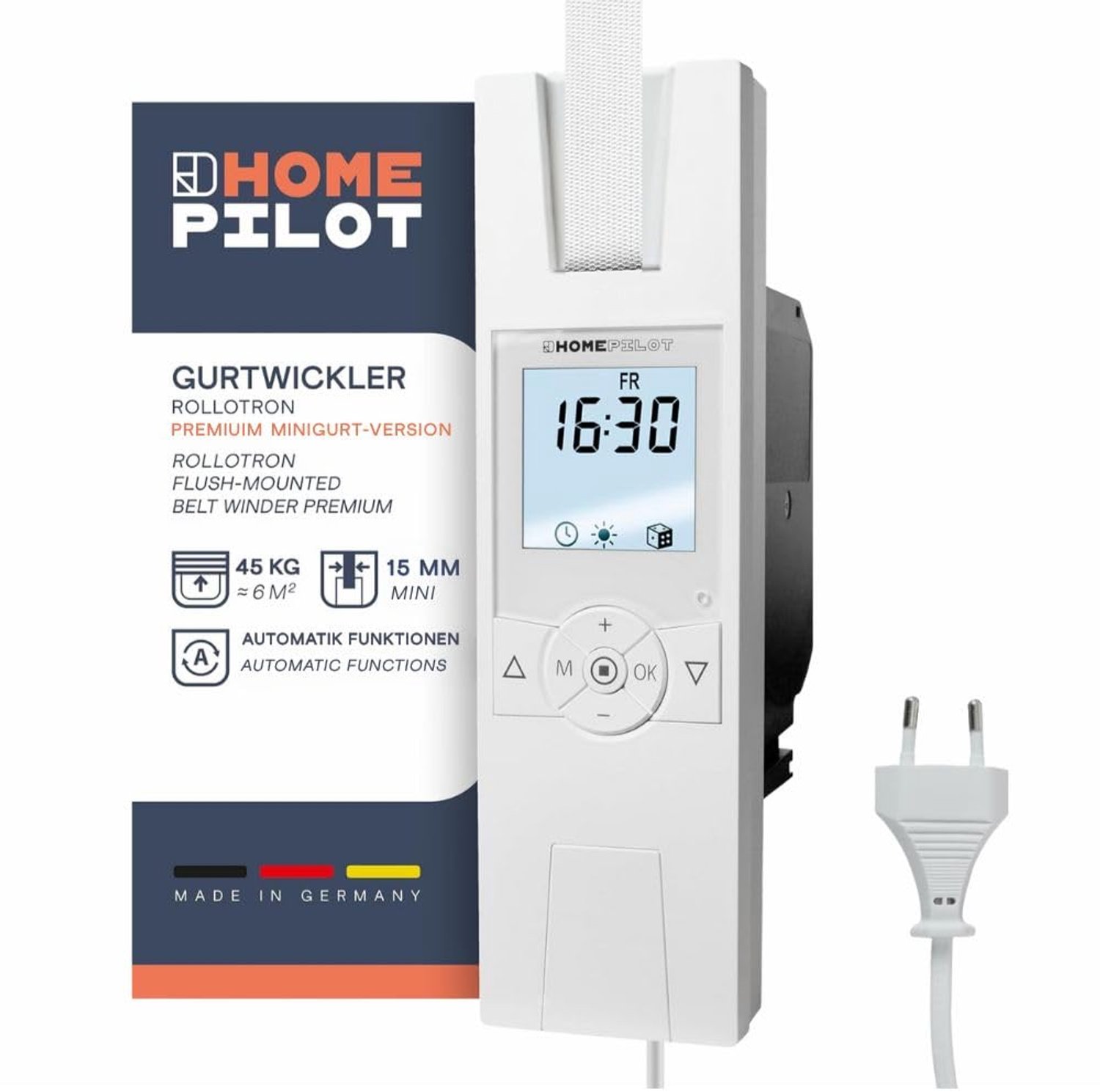 Bandopwinder - Geschikt voor 15 mm band - Automatische timer