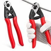 Kabeltang - Draadknipper - CR-V Gegalvaniseerd Slijtvast - Ergonomisch Krachtbesparend Ontwerp - Precisie Knippen 5mm Staaldraad - Compact 19cm Draagbaar - Voor Industrie & DIY Gebruik