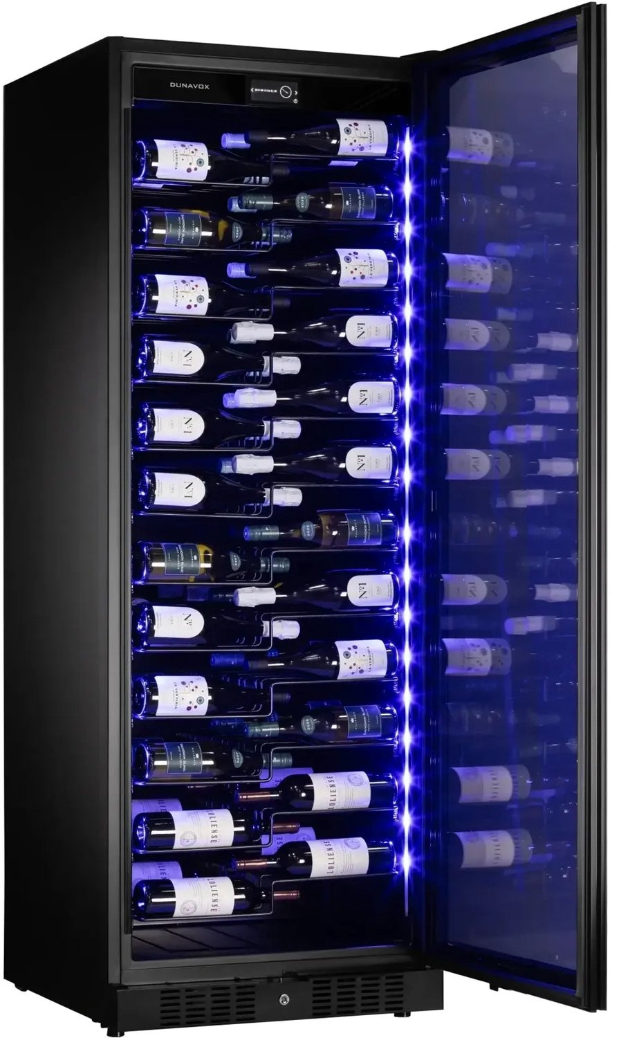 Dunavox Sera-143 Vrijstaande Wijnkoelkast DX-143.468MB 143 flessen, Matzwart – foto 5