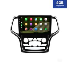 CarPlay autoradio geschikt voor Jeep Grand Cherokee | 2015 t/m 2018 | Android 15 | Draadloos Apple CarPlay & Android Auto | 4GB + 64GB | 8-Core processor | Davilon | 2015 2016 2017 2018 | Bluetooth & Wifi