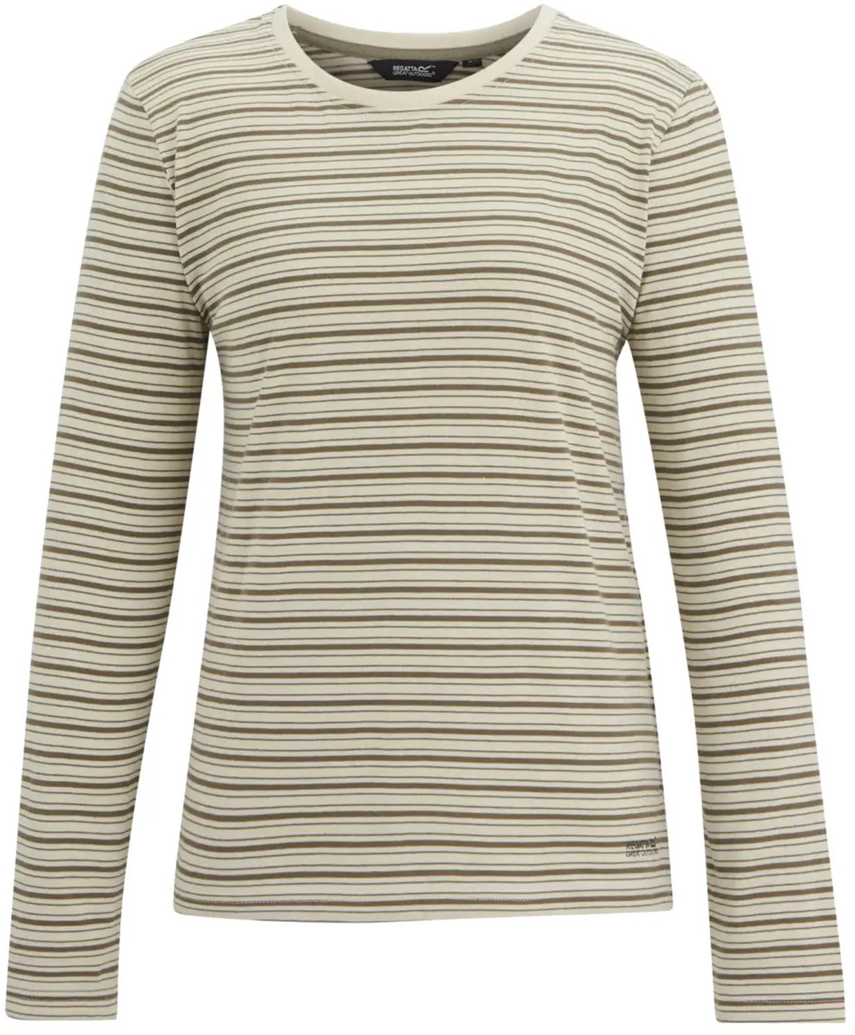 Dames-T-shirt met lange mouwen Regatta Federica Light Vanilla / Mocha