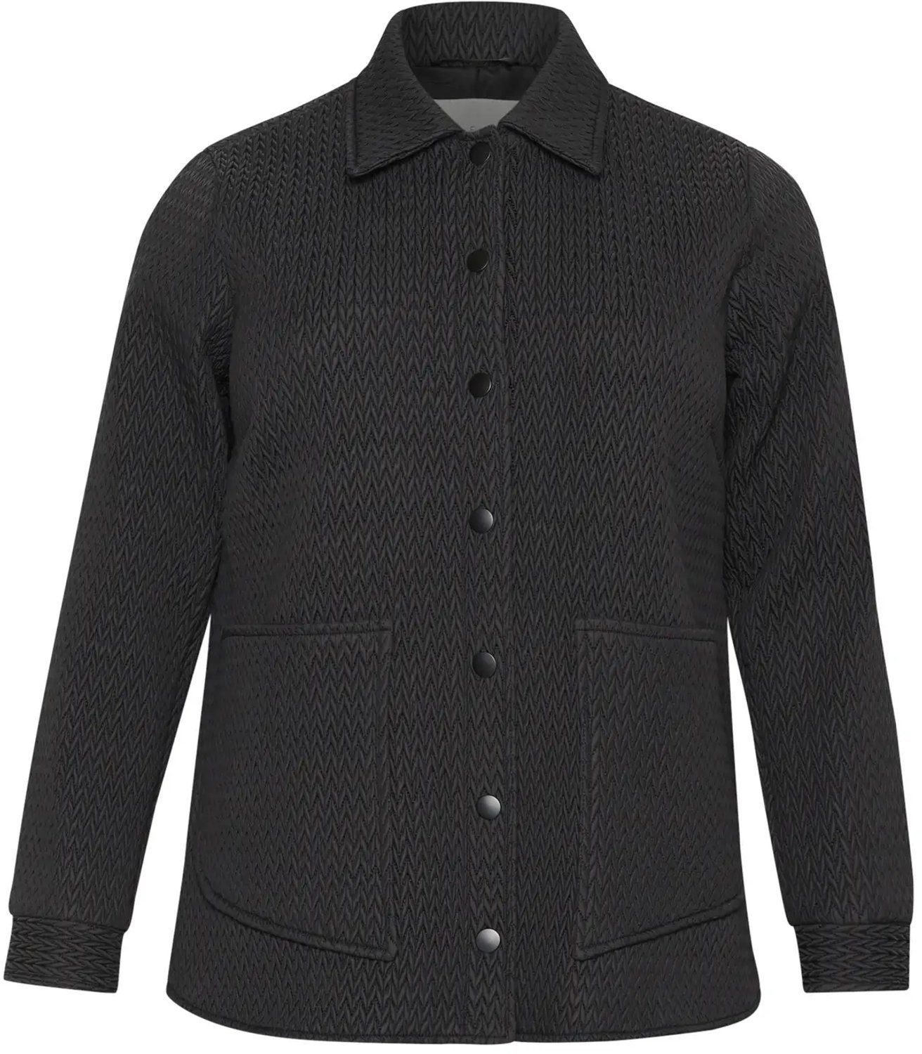 Dames overshirt KAFFE Curve Mandy Zwart