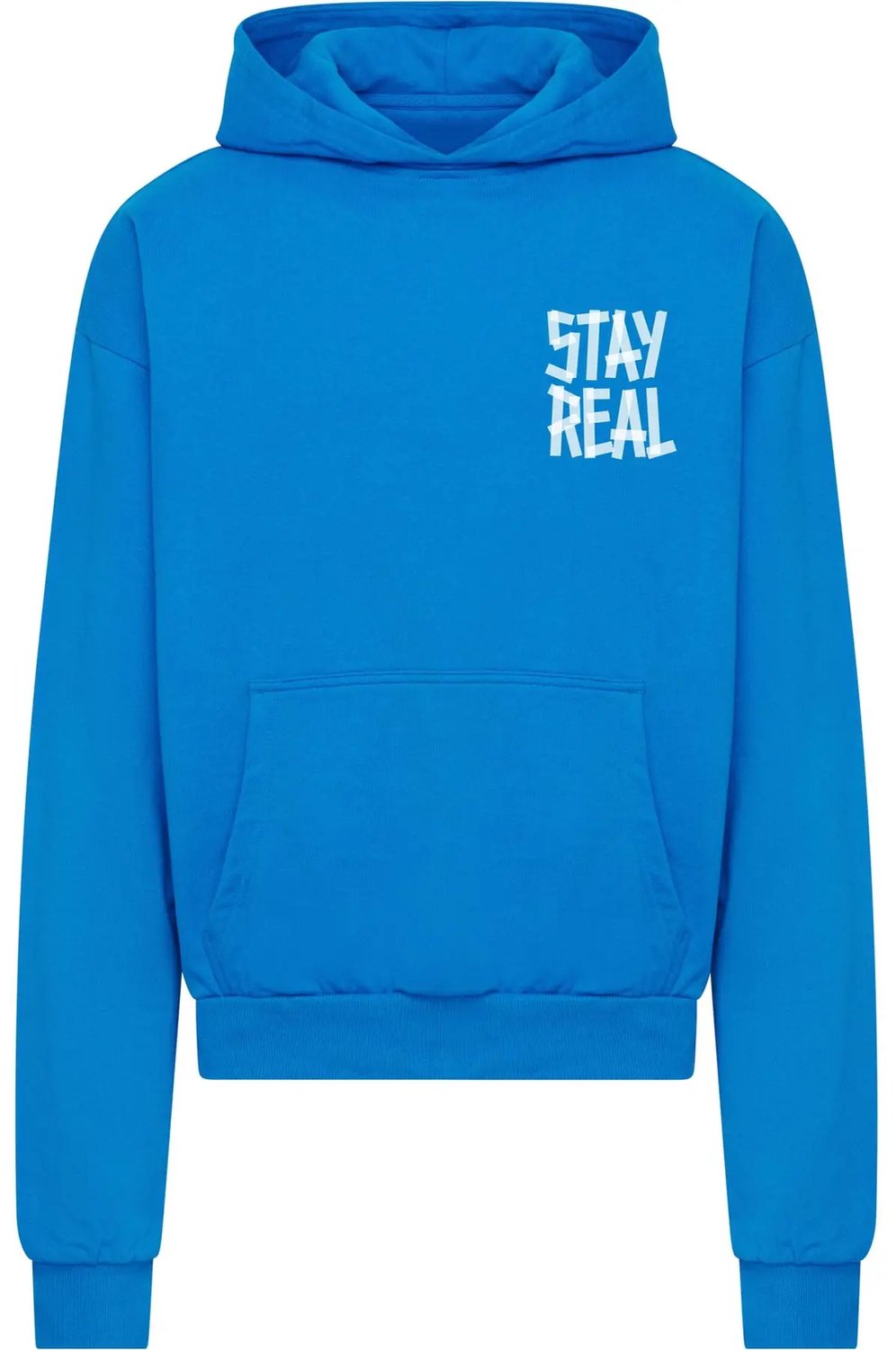 Oversized sweatshirt met capuchon Mister Tee Stay Real Kobaltblau
