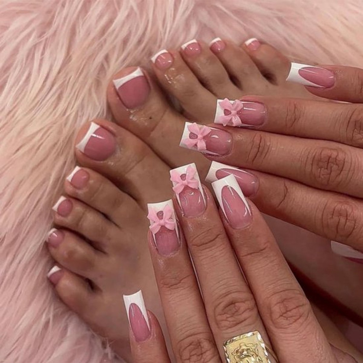 Dailygoods- Kunstnagels 48 Stuks - Franse Punt - Vierkante Middelgrote