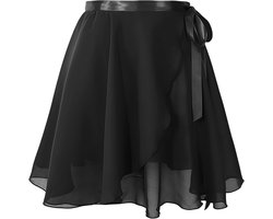 Elegante Chiffon Ballet Wrap Rok voor Dames en Meisjes, Verstelbare Dansrok met Satijnen Band, Perfect voor Ballet en Danslessen