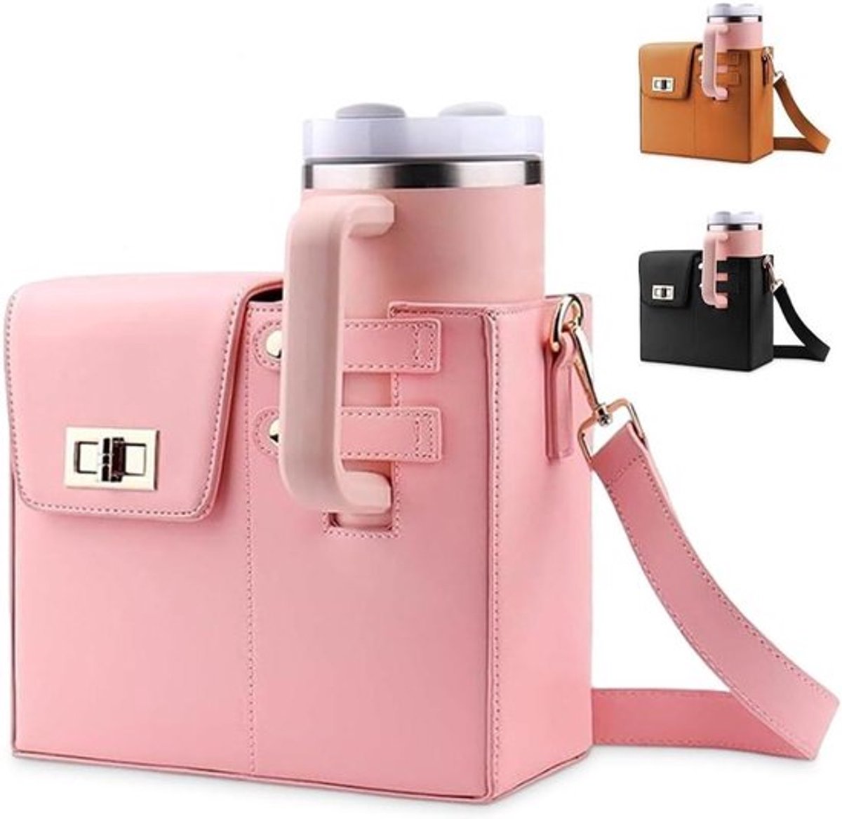 Allecto Plus - Tas voor drinkfles 100 ml met verstelbare schouderriem