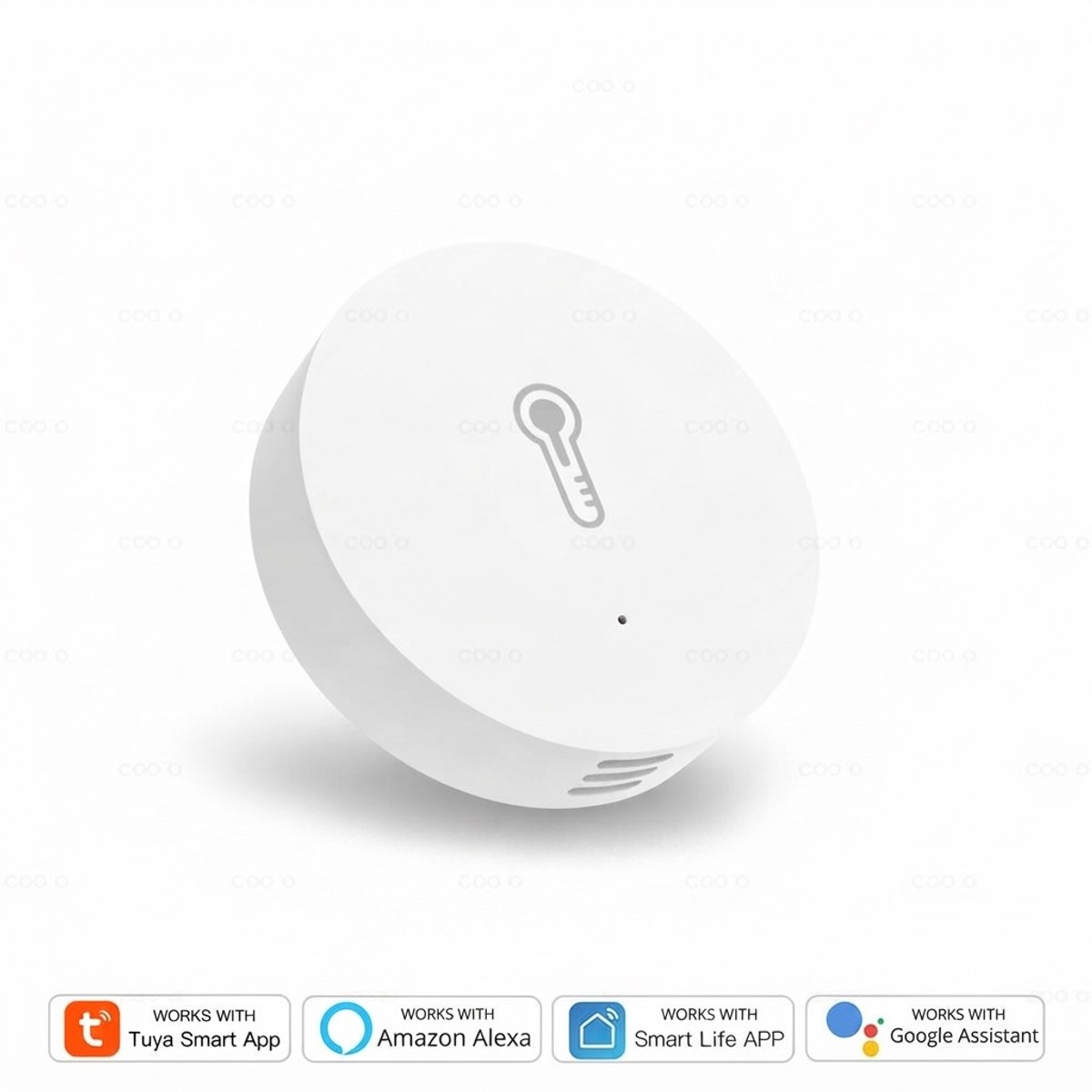 Archi Hygrometer - Binnen thermometer - Temperatuur- en Vochtigheidssensor - Smart Life & Tuya – Alexa & Google Home – Incl Batterij