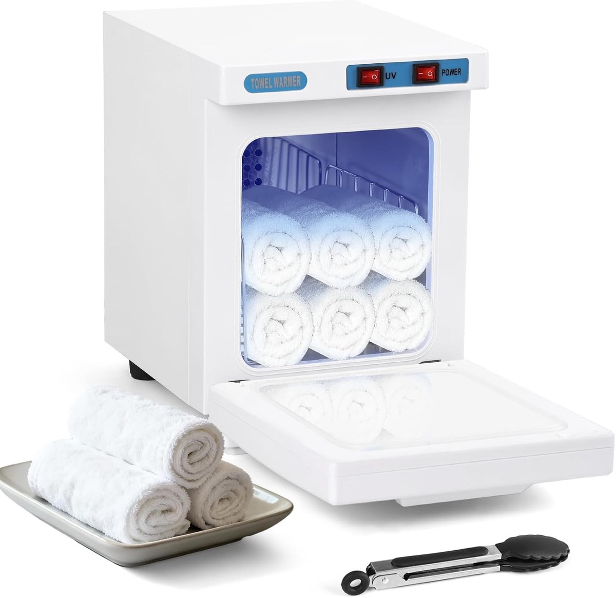 Handdoekwarmer met UV Sterilisator – 3-in-1 Handdoekverwarmer – 70-80°C – UV Desinfectie – Voor Wellness, Schoonheidssalon, Massage, Spa, Kapsalon & Thuis