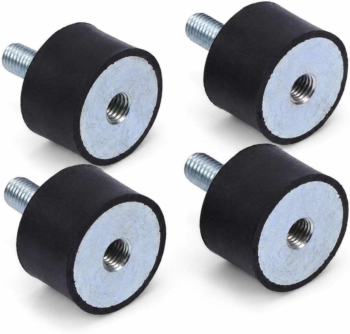 Silent Block M8, 4 Stuks Antivibratie Schokdempers voor Auto Airconditioning met Eén Bout