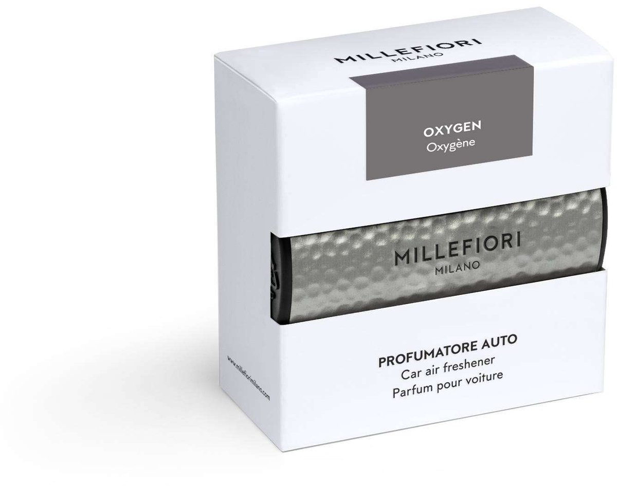 Millefiori Milano - Autoparfum Icon 81 - Zilver - Metal Shades - Oxygen