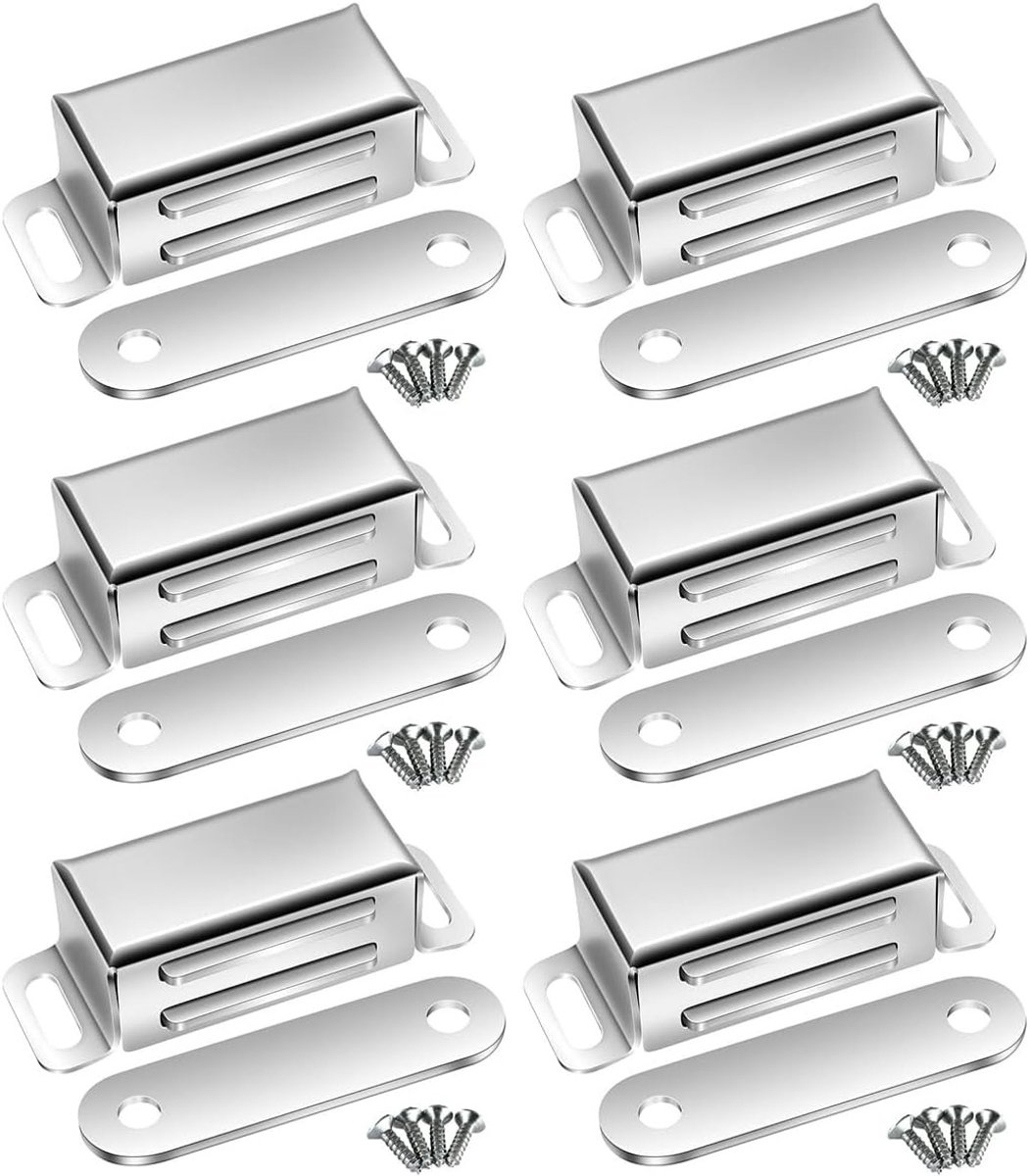 Sterke Magnetische Deursluiters voor Keukenkasten, 8kg Magneten voor Meubels en Balkondeuren (6 Stuks)