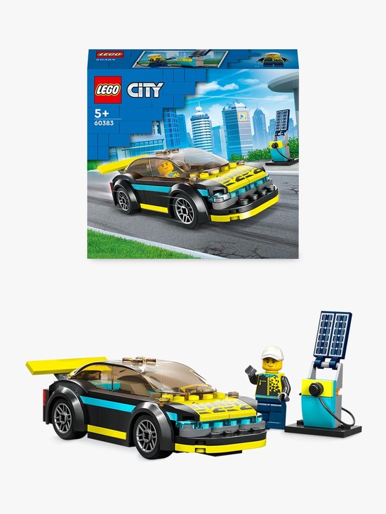 LEGO 60383 City Elektrische sportwagen Bouwset voor Jongens en Meisjes vanaf 5 Jaar