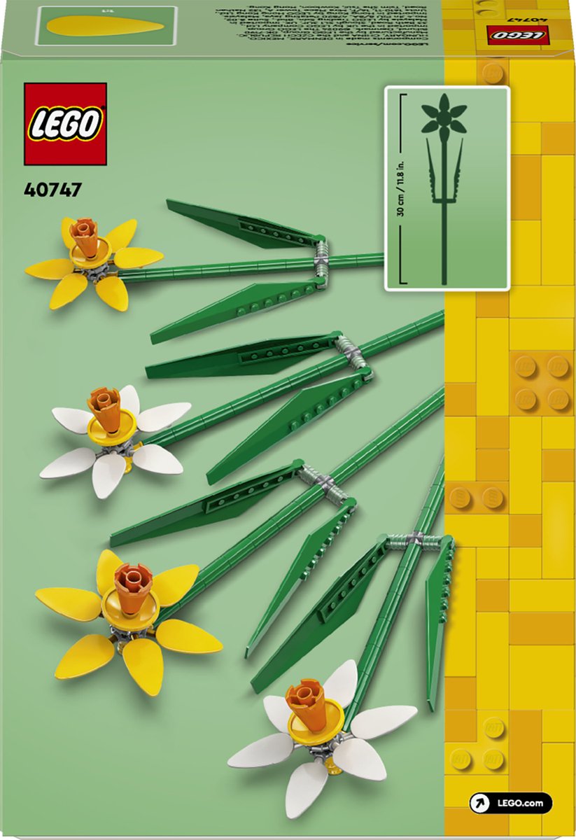 LEGO Botanical Collection - Narcissen Constructiespeelgoed thumbnail 3