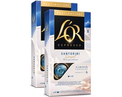 L'Or Destinations Santorini Sunset - Multipack - 20 (2x10) Koffiecups Compatibel met Nespresso Coffee Machine