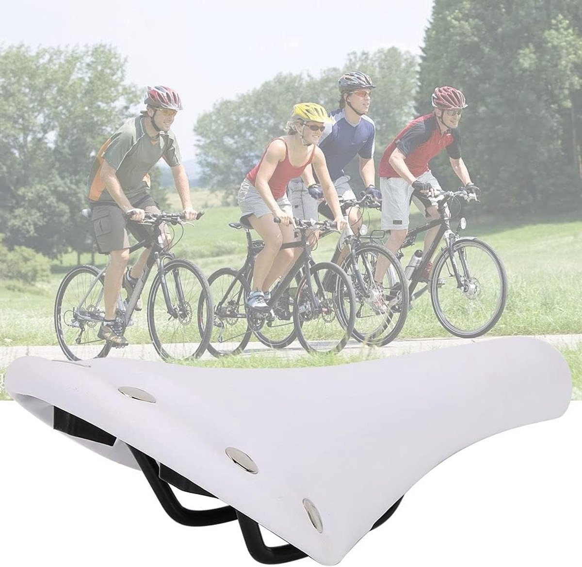 Comfortabele en Schokbestendige Fiets Zadels voor Buiten, Waterdichte Zitting en Accessoires voor Wielrennen