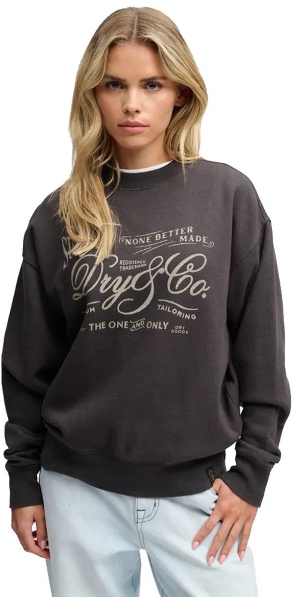 Superdry Vintage Workwear Crew Sweatshirt XS Vrouw Blackboard