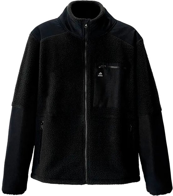 Jones Base Camp Recycled Fleece Met Volledige Rits Zwart L Man